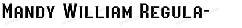 Mandy William Regula字体转换